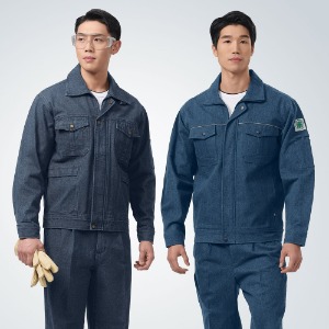 TB-54 TB-1001 블루진 근무복 (추동작업복ㅣ유니폼ㅣ회사점퍼) 상의ㆍ바지별매