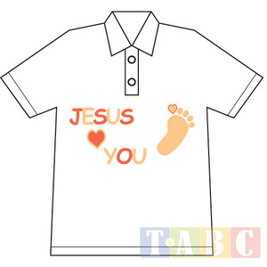 [성경학교/수련회 제작단체티 시안] 발자국+Jesus Love